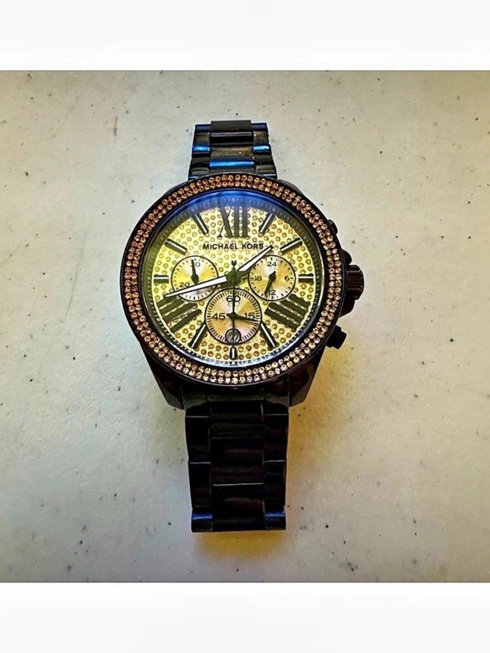 Michael Kors Gold-Tone Chronograph Watch